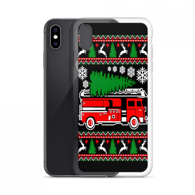 Firefighter Christmas Tree Custom iPhone X Case