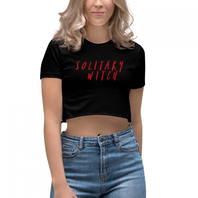 Solitary Witch Feminist Women's Crop Top