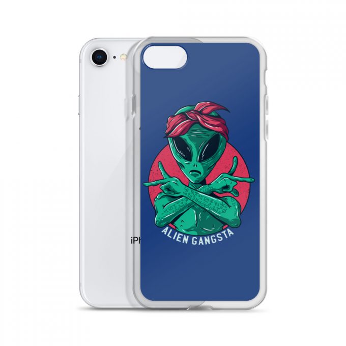 Funny Alien Gangsta Custom iPhone X Case
