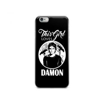 This Girl Loves Damon Vampire Diaries Custom iPhone X Case