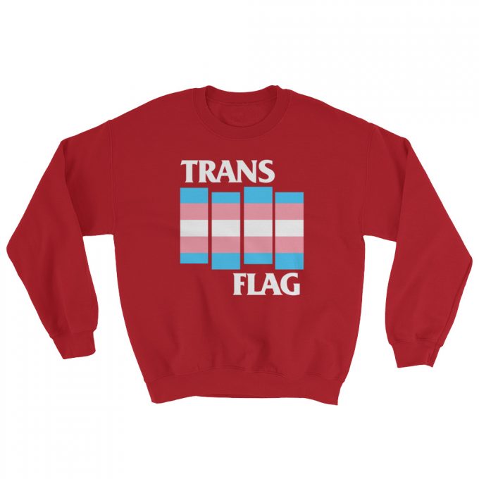 Trans Gender LGBT Flag Unisex Sweatshirt
