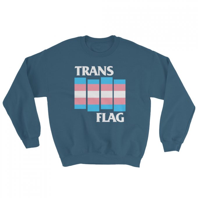 Trans Gender LGBT Flag Unisex Sweatshirt