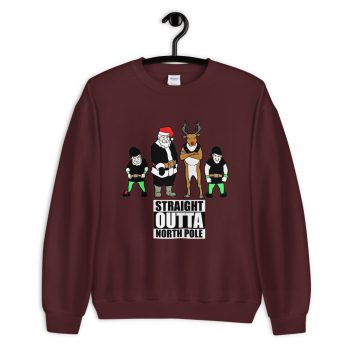 Straight Outta North Pole Christmas Sweatshirt