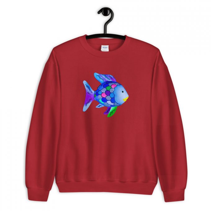 Cute Rainbow Fish Marcus Pfister Unisex Sweatshirt
