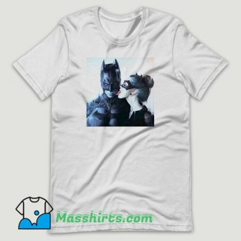 Catwoman Licking Batman T Shirt Design