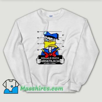 Cheap Disney Donald Duck Mugshot Unisex Sweatshirt