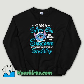 Cheap Im A Stitch Girl Disney Unisex Sweatshirt