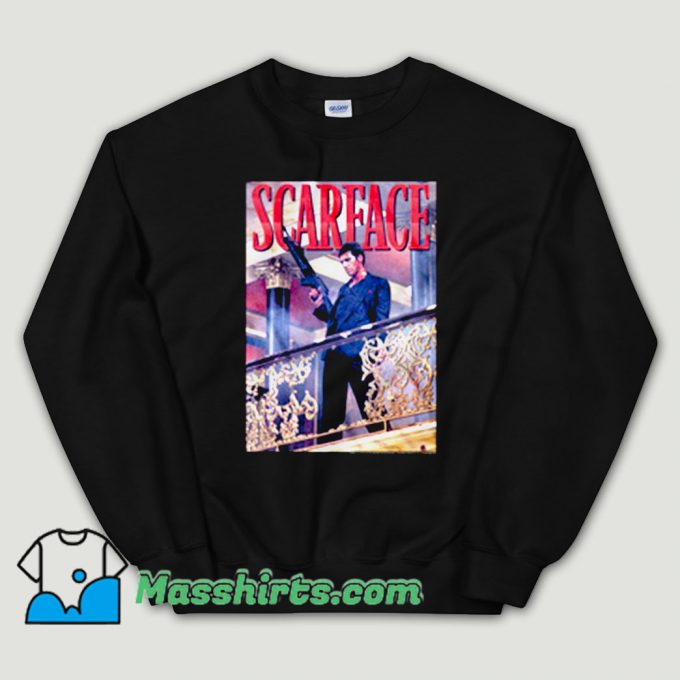 Cheap Scarface Tony Montana Balcony Unisex Sweatshirt