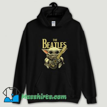 Cool Baby Yoda Hugs The Beatles Hoodie Streetwear