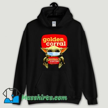 Cool Baby Yoda Mask Golden Corral Hoodie Streetwear