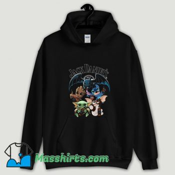 Cool Baby Yoda Stitch Groot Jack Daniel’s Hoodie Streetwear