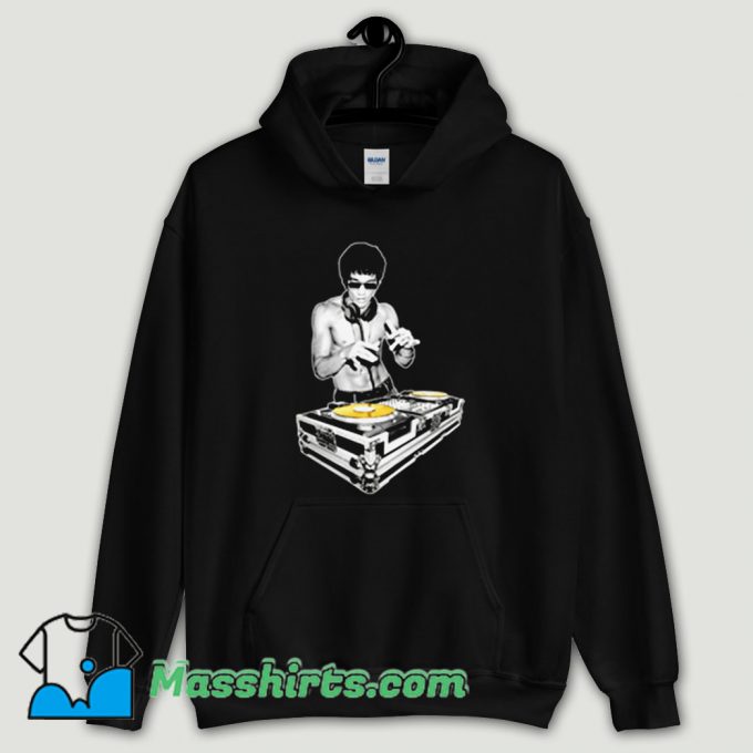 Cool Bruce Lee DJ Kung Fu Funny Hoodie Streetwear