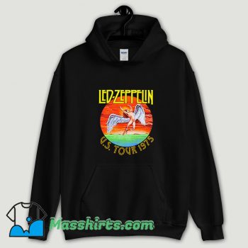 Cool Led Zeppelin US Tour 1975 Hoodie Streetwear