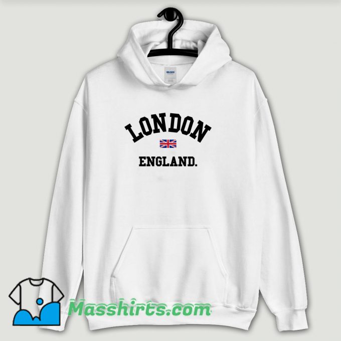 Cool London England Flag Hoodie Streetwear
