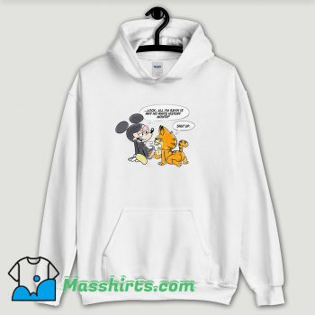 Cool Mickey Mouse Fuck Off Garfield Hoodie Streetwear