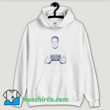 Cool Prison Break Michael Scofield TV Series Mugshot Hoodie Streetwear