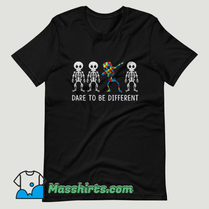 Dare To Be Different Skull T Shirt Design