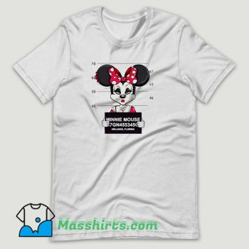 Disney Minnie Mouse Mugshot T Shirt Design