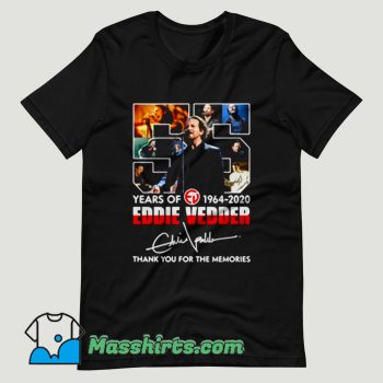 Eddie Vedder 55 Years Signature T Shirt Design