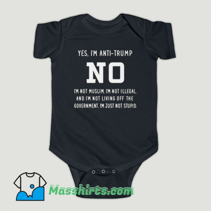 Funny ANTI Donald Trump Political Baby Onesie