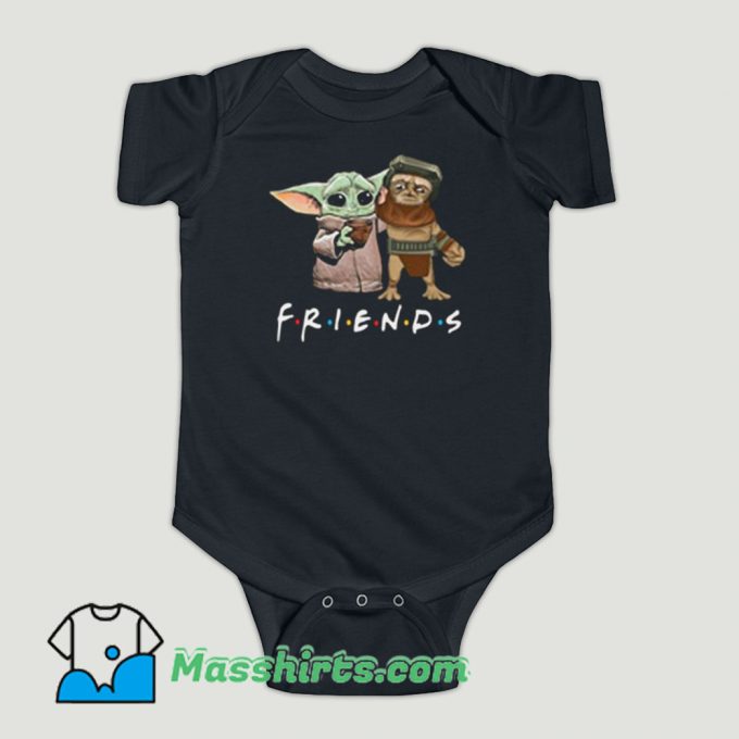 Funny Baby Babu Frik And Baby Yoda Friends Baby Onesie