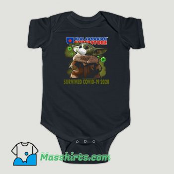 Funny Baby Yoda Real Canadian Superstore Survived Covid 19 Baby Onesie