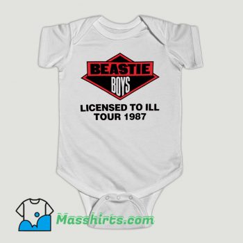 Funny Beastie Boys Licensed to Ill Tour 1987 Baby Onesie