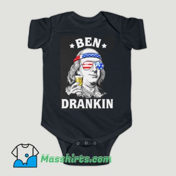 Funny Ben Drankin Benjamin Franklin America Baby Onesie