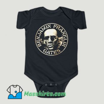 Funny Benjamin Franklin Gates Nicolas Cage Baby Onesie