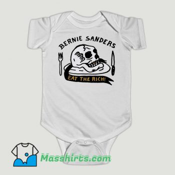 Funny Bernie Sanders Eat The Rich Baby Onesie