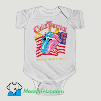 Funny Bleached Goods Rolling Stones Baby Onesie