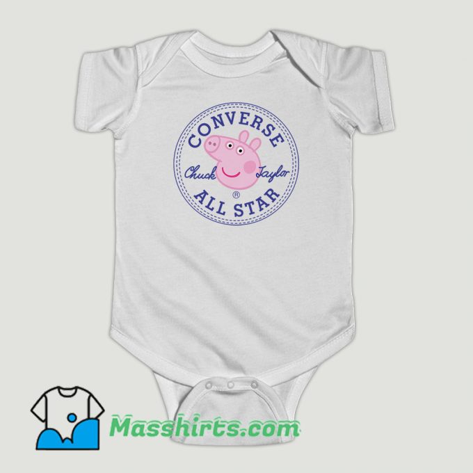 Funny Converse All Star Baby Onesie