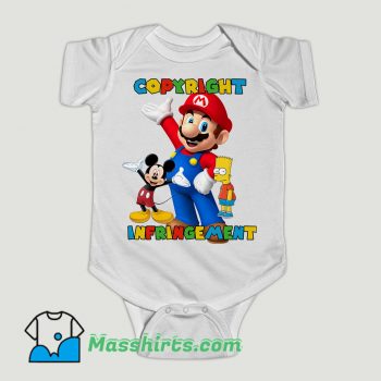 Funny Copyright Infringement Super Mario Baby Onesie
