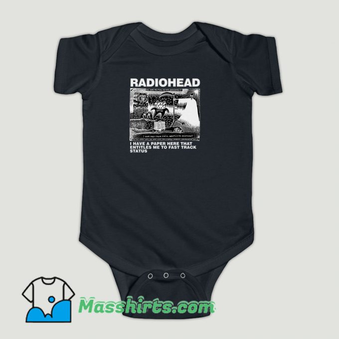 Funny Dead Children Playing Radiohead Baby Onesie