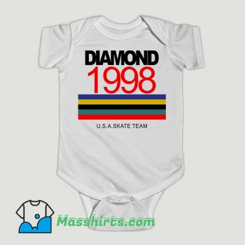 Funny Diamond 1998 USA Skate Baby Onesie
