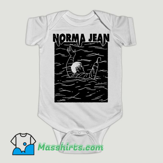 Funny Drowning Man Norma Jean Baby Onesie