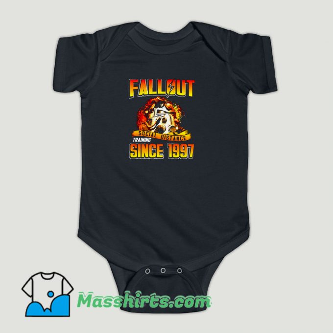 Funny Fallout Social Distance Training Since 1997 Baby Onesie