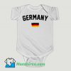 Funny Germany Flag Paint Baby Onesie