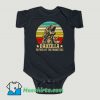 Funny Gorilla Dadzilla Father of The Monsters Baby Onesie