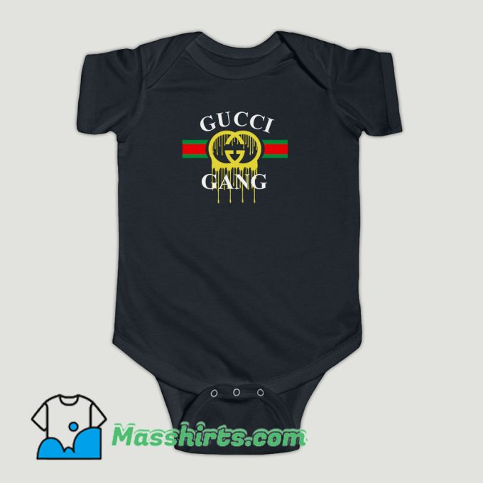 Funny Gucci Gang Dripping Baby Onesie