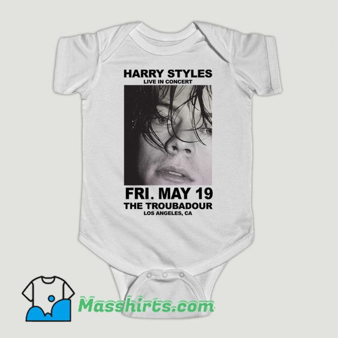 Funny Harry Styles Live in Concert The Troubadour Baby Onesie