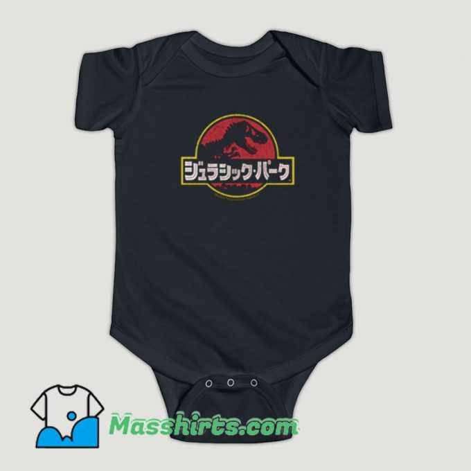 Funny Jurassic Park Japanese Kanji Baby Onesie