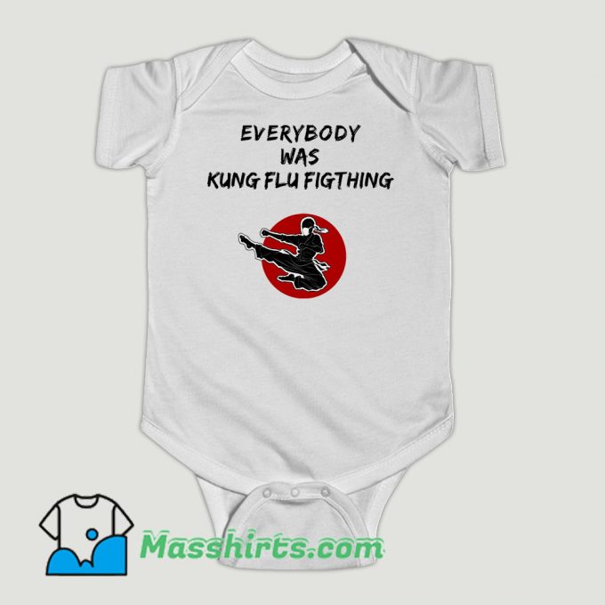 Funny Kung Flu Fighters Baby Onesie