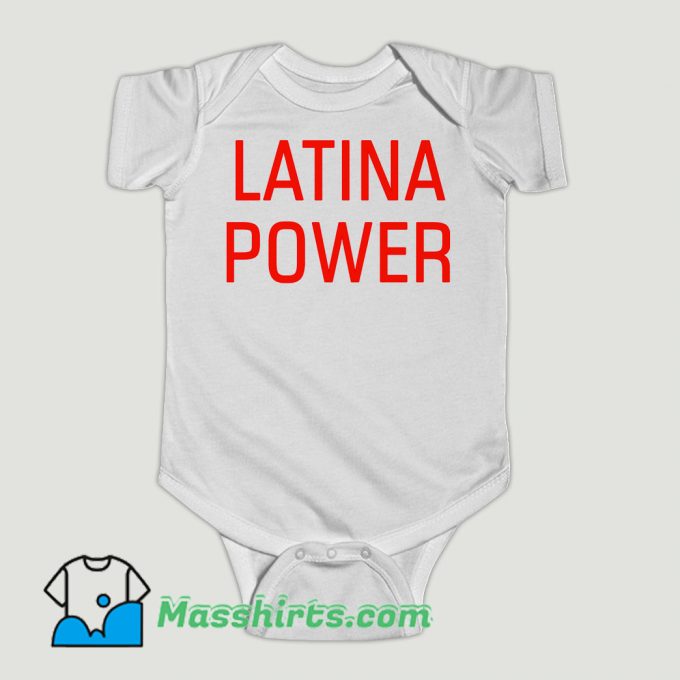 Funny Latina Power Baby Onesie