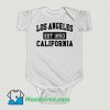 Funny Los Angeles California Est 1850 Popular LA Baby Onesie