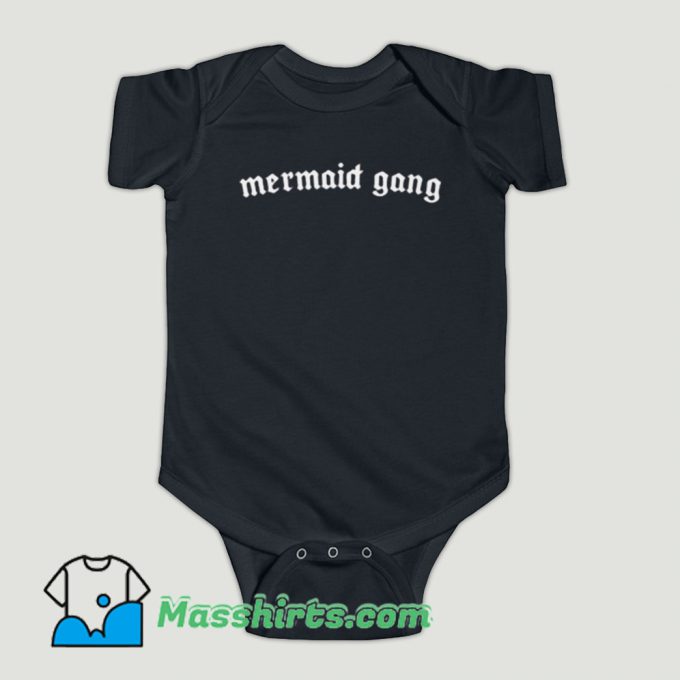 Funny Mermaid Gang Baby Onesie