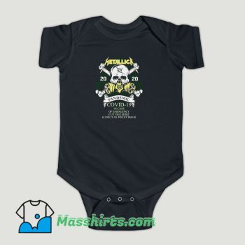Funny Metallica 2020 pandemic covid 19 in case of emergency cut this Baby Onesie