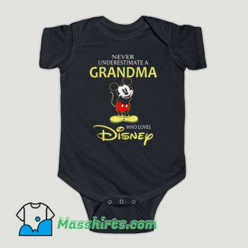 Funny Mickey Mouse a Grandma Loves Disney Baby Onesie