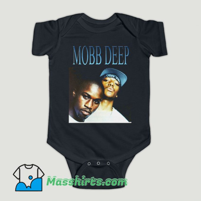 Funny Mobb Deep Vintage Rapper Baby Onesie