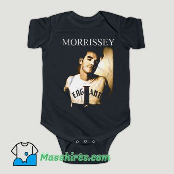 Funny Morrissey England Photoshoot Baby Onesie